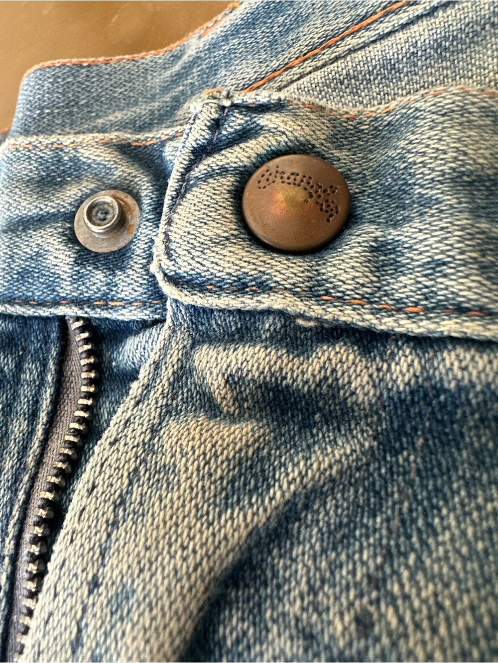 Vintage Wrangler High-Waist Cutoff Denim Shorts with Back Cinch - Picture 4 of 8
